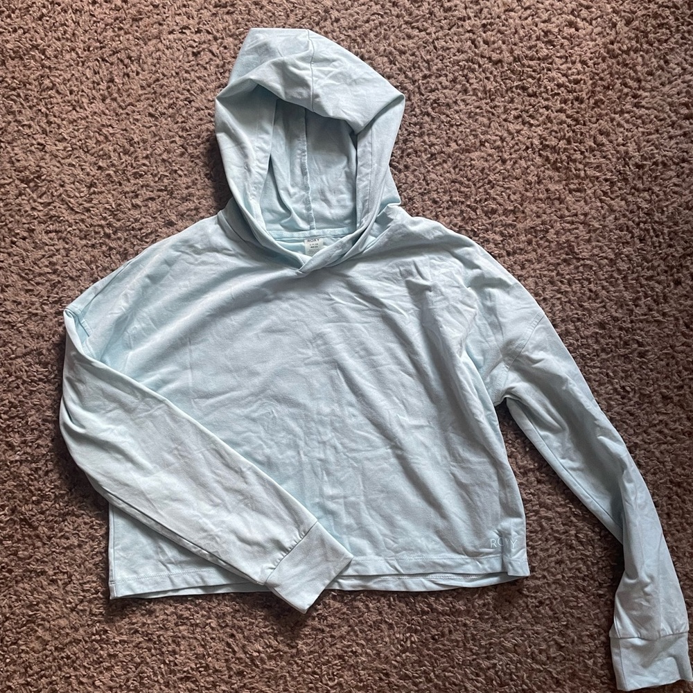 Roxy Light Blue Hoodie Sweatshirt